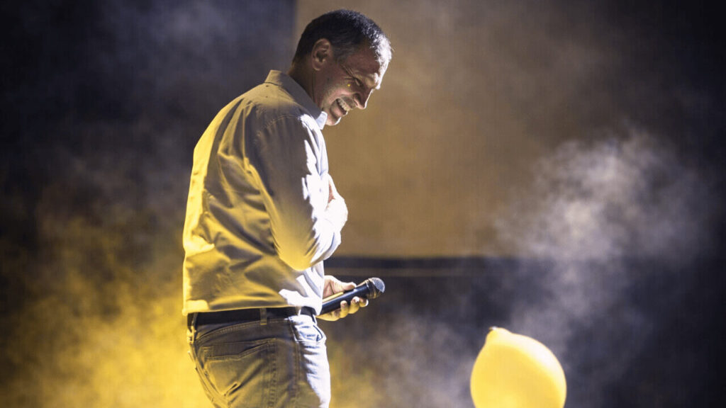 Diego Santilli en un viejo acto del PRO, cuando eran una fuerza dominante
