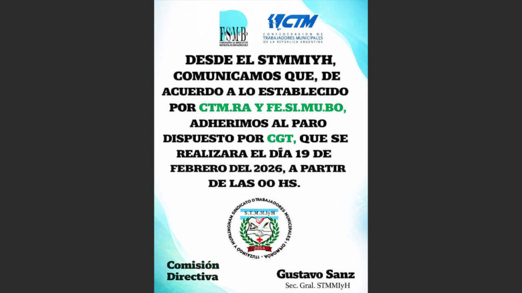 El Comunicado Conjunto entre el Sindicato Municipal 350, más el FESIMUBO y la CTM
