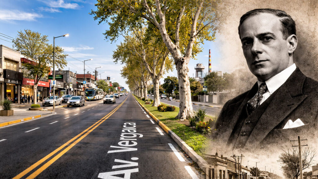 El Gobernador Vergara impulso y construyó la avenida que cruza todo el distrito