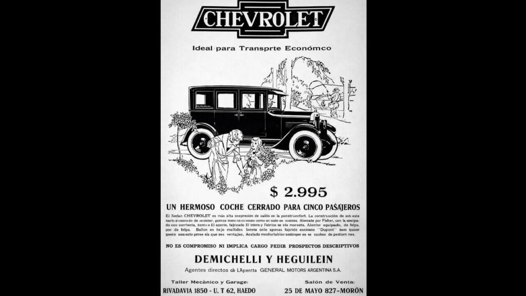 La conocida concesionaria Chevrolet de Demichelli y Heguilein en Morón y Haedo