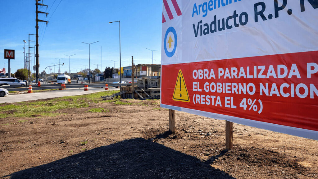 Obras paradas a un cuatro porciento, aunque parezca increíble