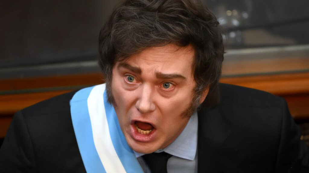 Que te debo cuánto, parece decirle Javier Milei a Axel Kicillof