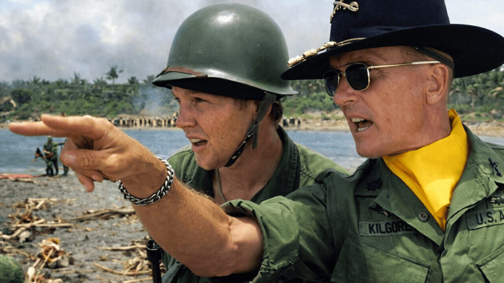 Robert Duvall en Apocalipsys Now una de las obras maestras de Francis Ford Coppolla