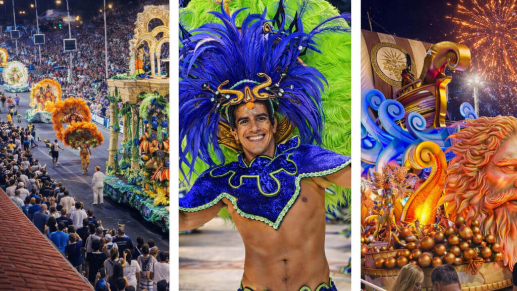 El carnaval de Gualeguaychú y otros grandes corsos del país convirtieron el desfile en un espectáculo masivo, con carrozas monumentales, comparsas y miles de espectadores cada verano en Argentina.