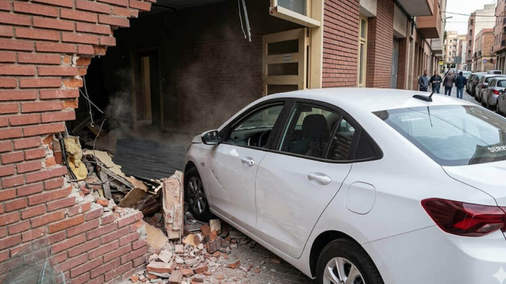 El impacto fue brutal, pero no hubo heridos de milagro