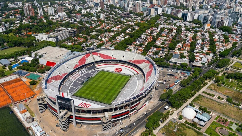 Estadio River Plate antes de cada partido, listo para cualquier encuentro
