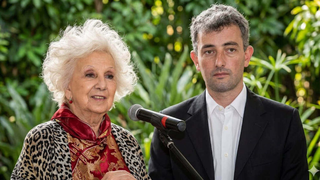 Estela de Carlotto junto a Ignacio Guido Montoya Carlotto