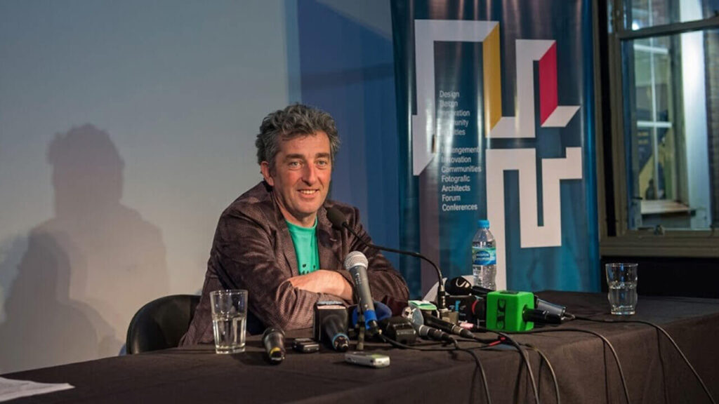 Ignacio Guido Montoya Carlotto en una charla sobre derechos humanos