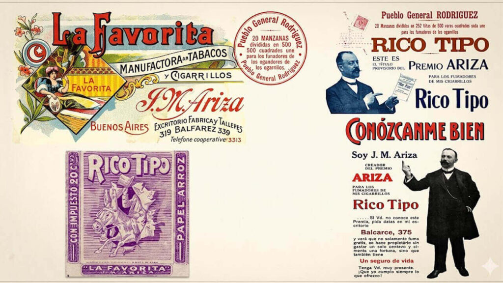 La publicidad completa en Caras y Caretas curada a color en donde presenta el Premio Ariza para fumadores de Rico Tipo