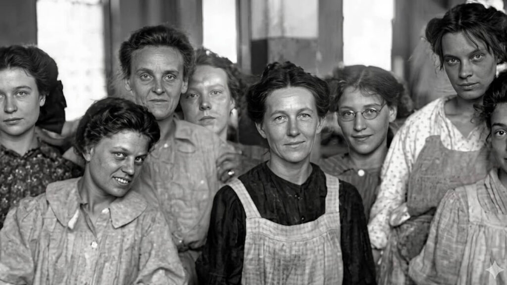 Mujeres Trabajadoras de principios del Siglo XX, con sus ropas sucios y sus sonrisas espléndidas