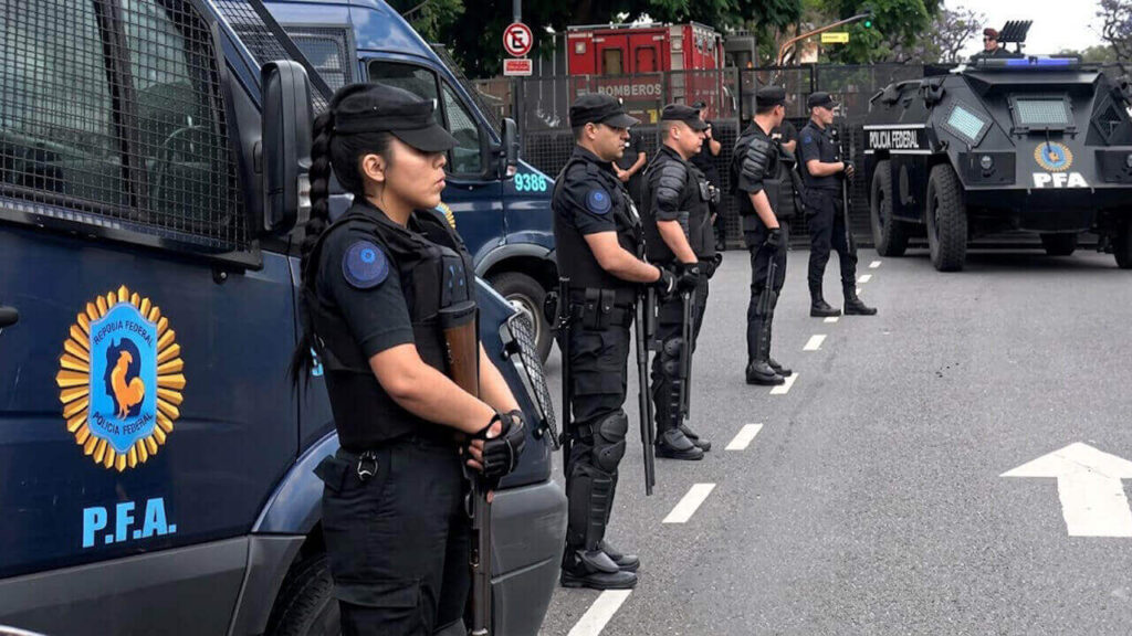 Sera en Ciudad de Buenos Aires, frene al Congreso de la Nación, la protesta de la Policía Federa