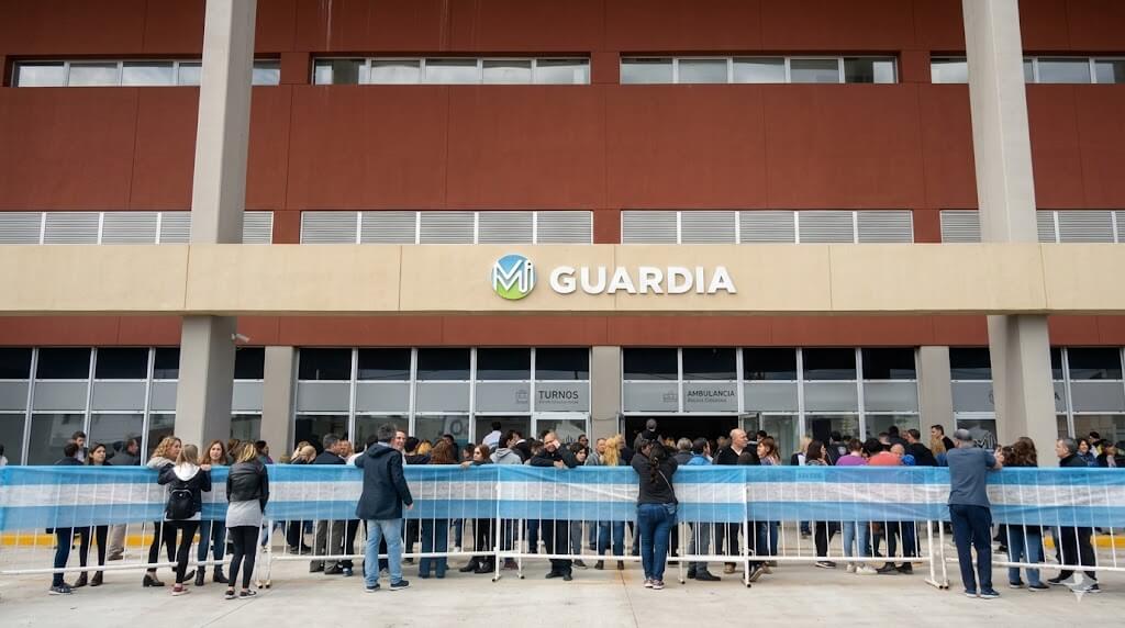 El día de la inauguración del Hospital del Bicentenario de Ituzaingó, luego de PÄMI. Hoy esta limitada su capacidad.