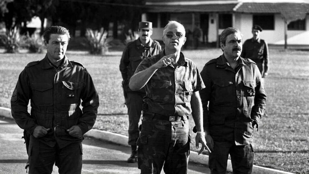 Aldo Rico y sus seguidores sublevados en Campo de Mayo durante la Semana Santa de 1987