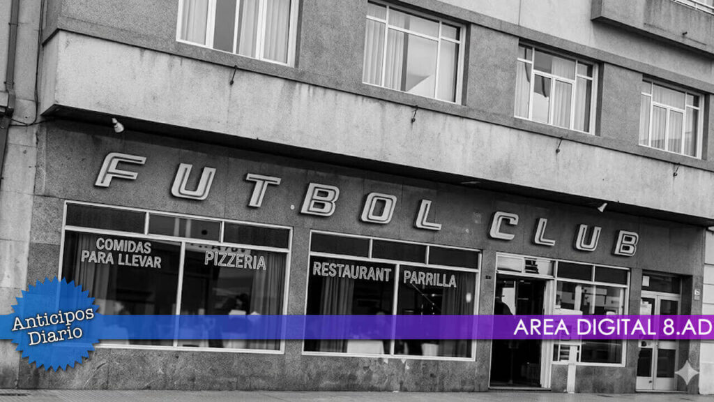 La sede social del 77 Fútbol Club no competía con la pizzería Sportman que era para el "hombre moderno": rápida, ágil y de parado