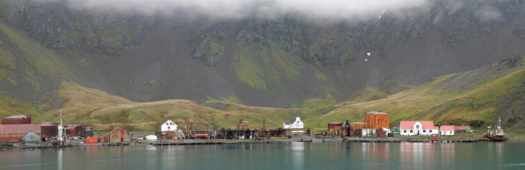Imagen de la Caleta o Ensenada de Grytviken