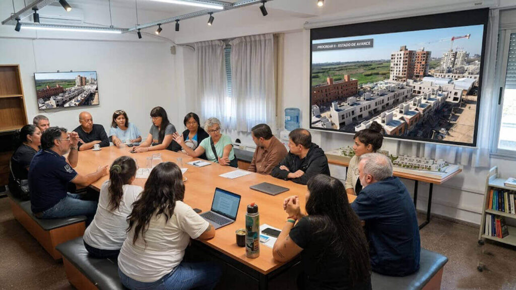 El Procrear sin rumbo. Los vecinos inscriptos se reunieron el Bloque de Unión por la Patria.