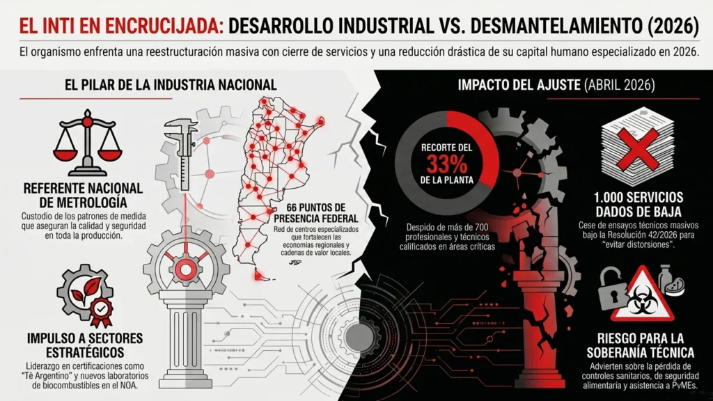 Despidos en el INTI afectarán una red que se distribuye en todo el país y que nadie se atrevió a tocar