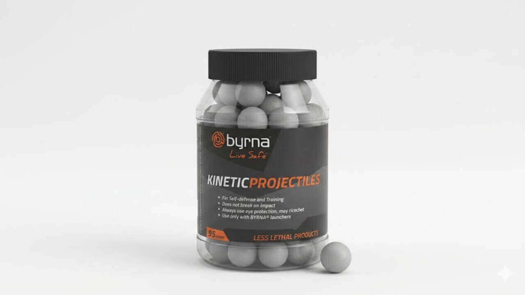 Los proyectiles Byrna Kinetic forman parte del equipamiento habitual de el operador Byrna