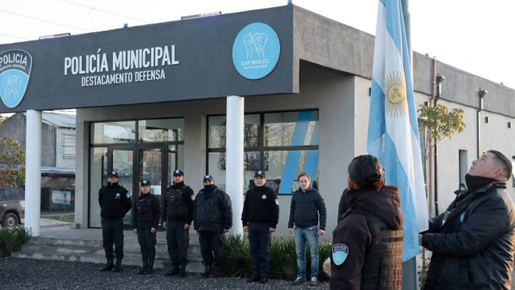 Un puesto se seguridad descentralizado de la Policía Municipal de San Miguel