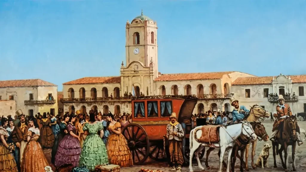 La gente, la plaza y el Cabildo, una imagen que nos trae a la actualidad: la presión, el espacio público y el santuario de las decisiones
