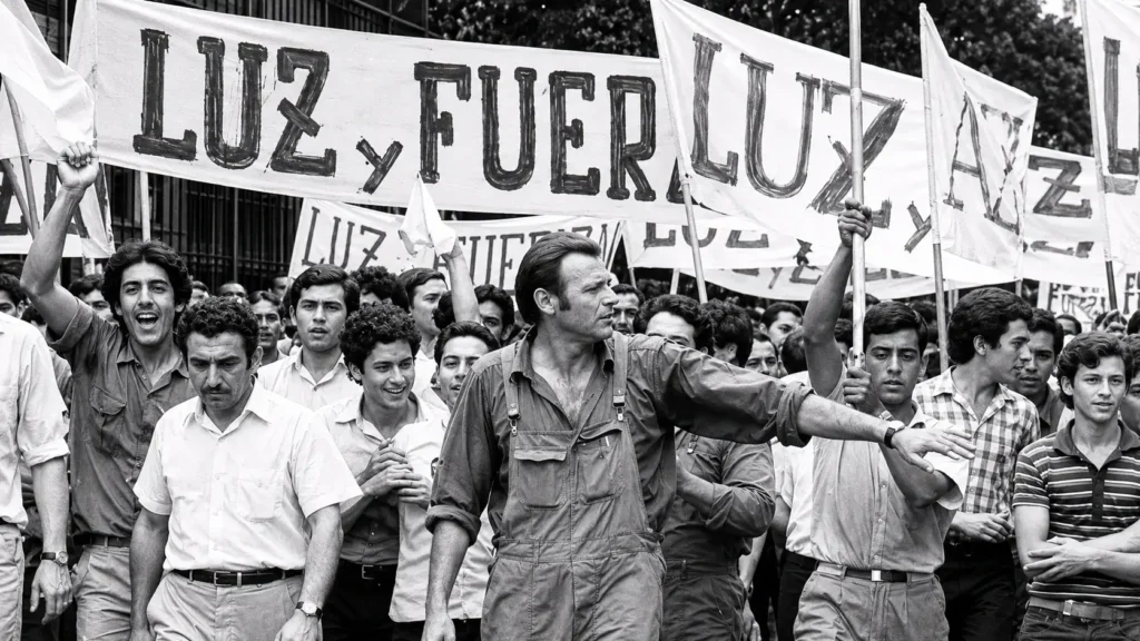 De cada marcha por los derechos de los trabajadores se lo encontró a Agustín Tosco