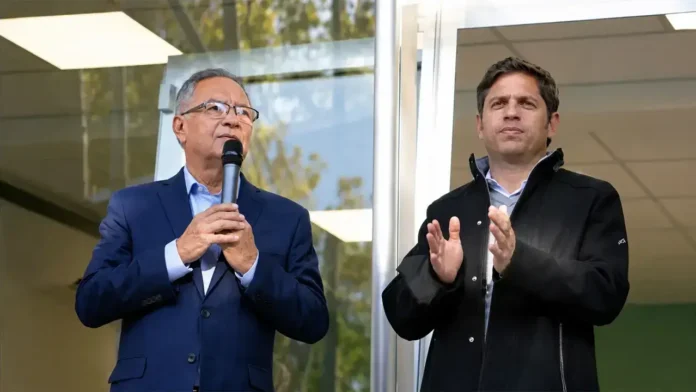Alberto Descalzo con Axel Kicillof