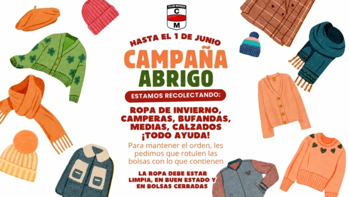 Campaña de abrigo en Club Morón