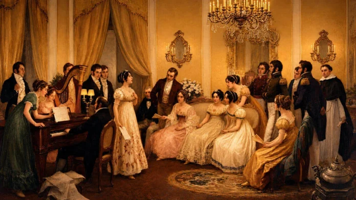 Himno Nacional Argentino se conmemora cada 11 de mayo previo a los festejos del Primero Gobierno Patrio. Se cantó el Himno Nacional Argentino por primera vez en la casa de Mariquita Sánchez y la escena fuer reproducida en esta pintura de de Pedro Subercaseaux.