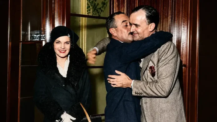 Anchorena, Leonor Uriburu de y Rafael Aguirre Lynch Anchorena antes de subir al Cap Arcona