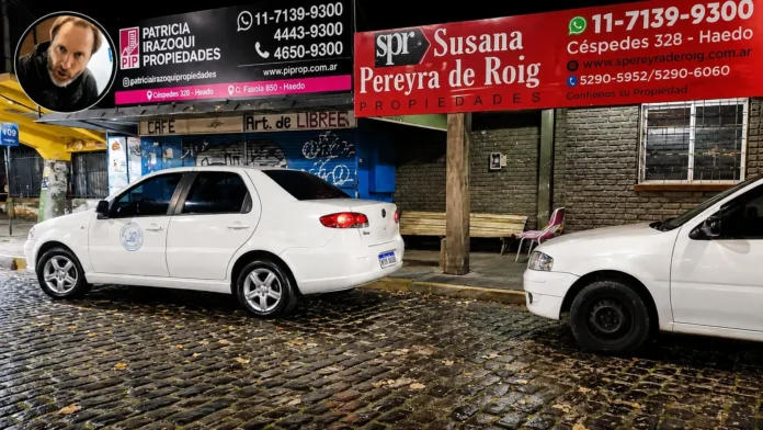 Los taxistas de Haedo Norte volcaron toda su bronca sobre un papá que iba a una farmacia con una nena en brazos