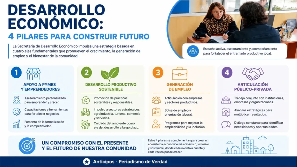 Un breve pantallazo a través de esta infografía sobre el Desarrollo Económico en Ituzaingó