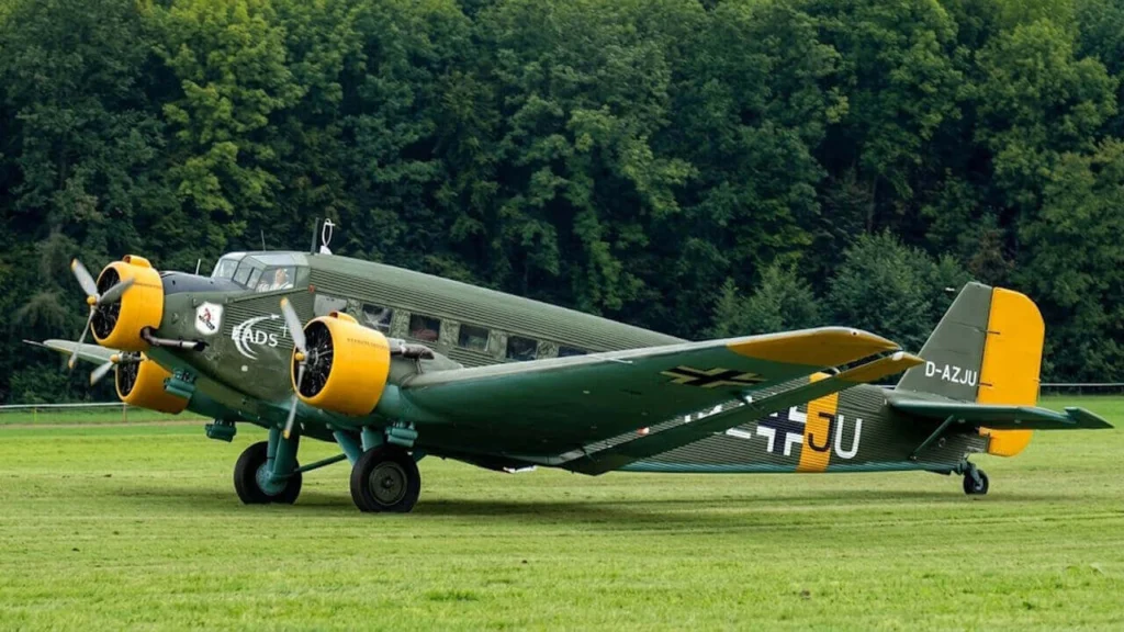 JU52-F-AZJU, el original alemán que se utilizó para transportar tropas