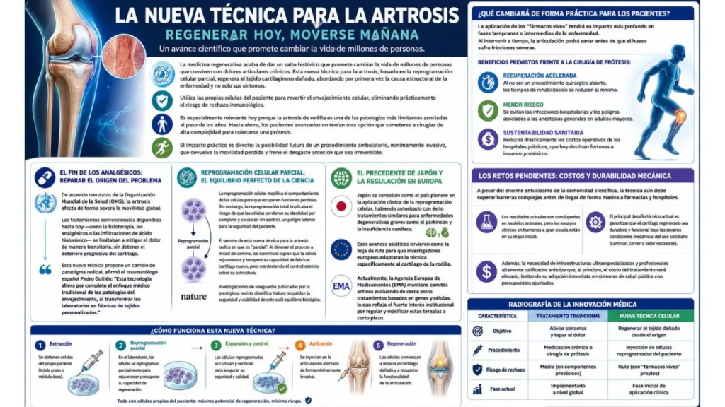 Nueva técnica para la artrosis