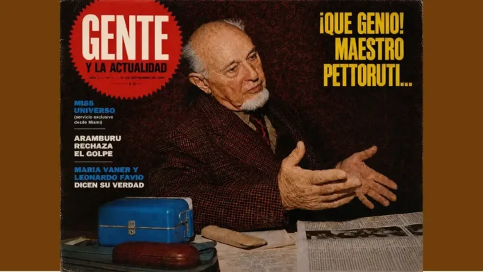 Pettoruti entrevista histórica en la portada de Revista Gente de 1969