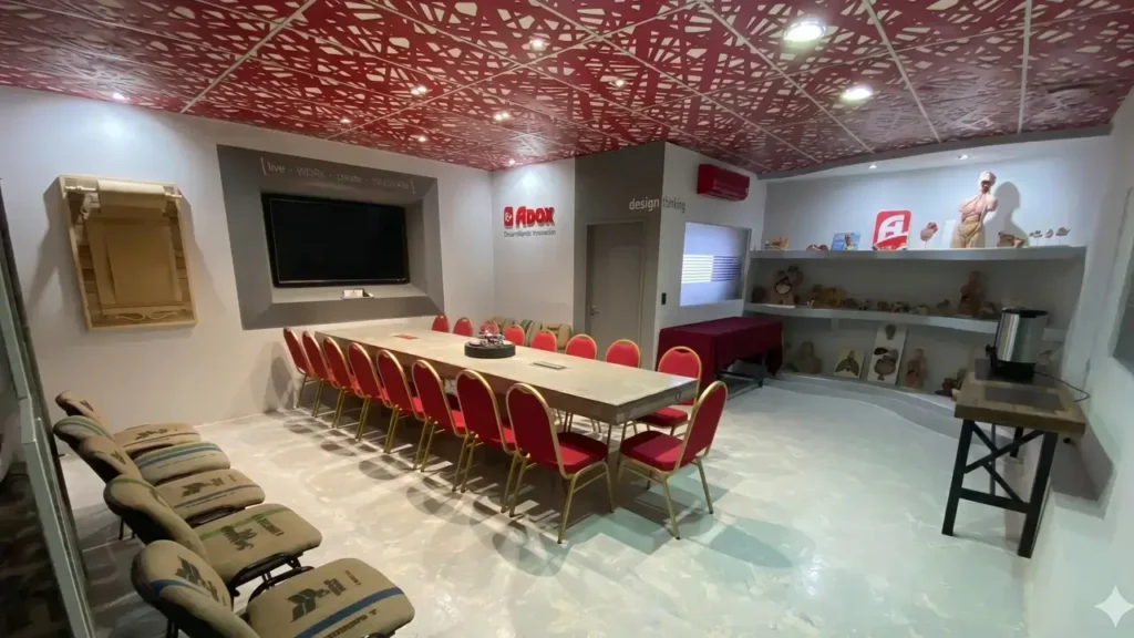 Sala de Reuniones de Adox S.A. de Ituziangó que Morón ayuda a mantener