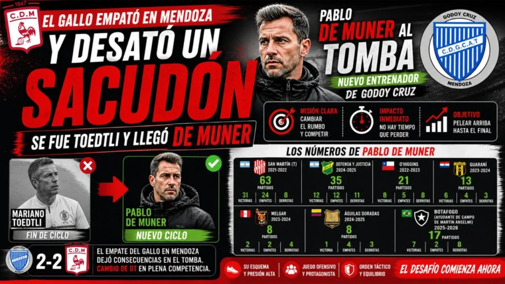 Un pantallazo de Pablo De Muner y su historia a través de los diferentes clubes de Latinoamérica