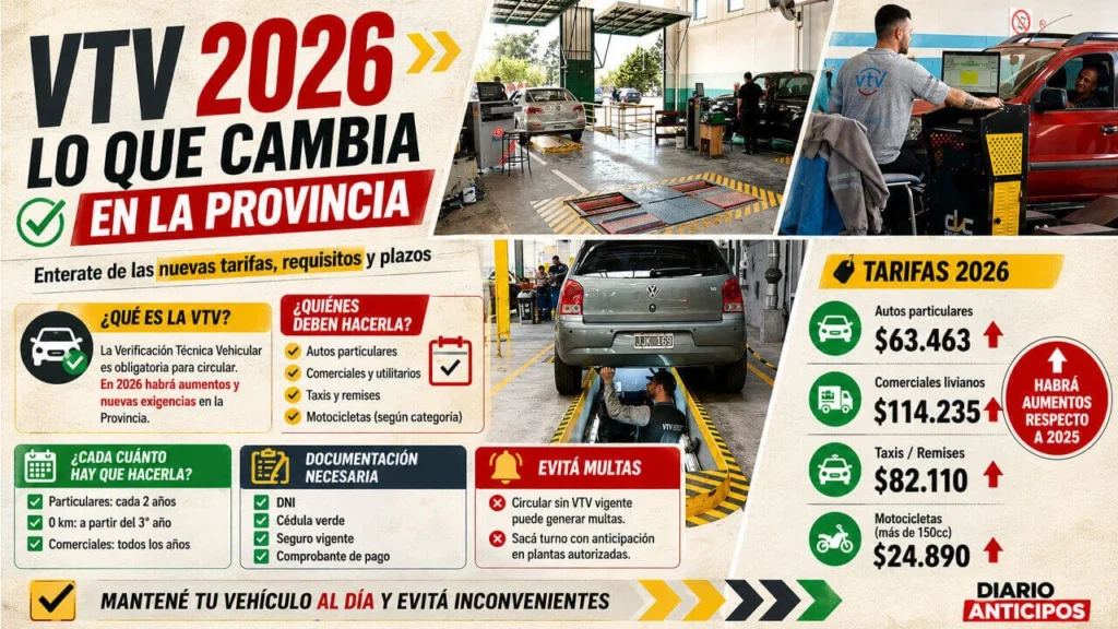 Una repaso visual de los cambios en la VTV 2026 (Infografía de FX 5G para Diario Anticipos)