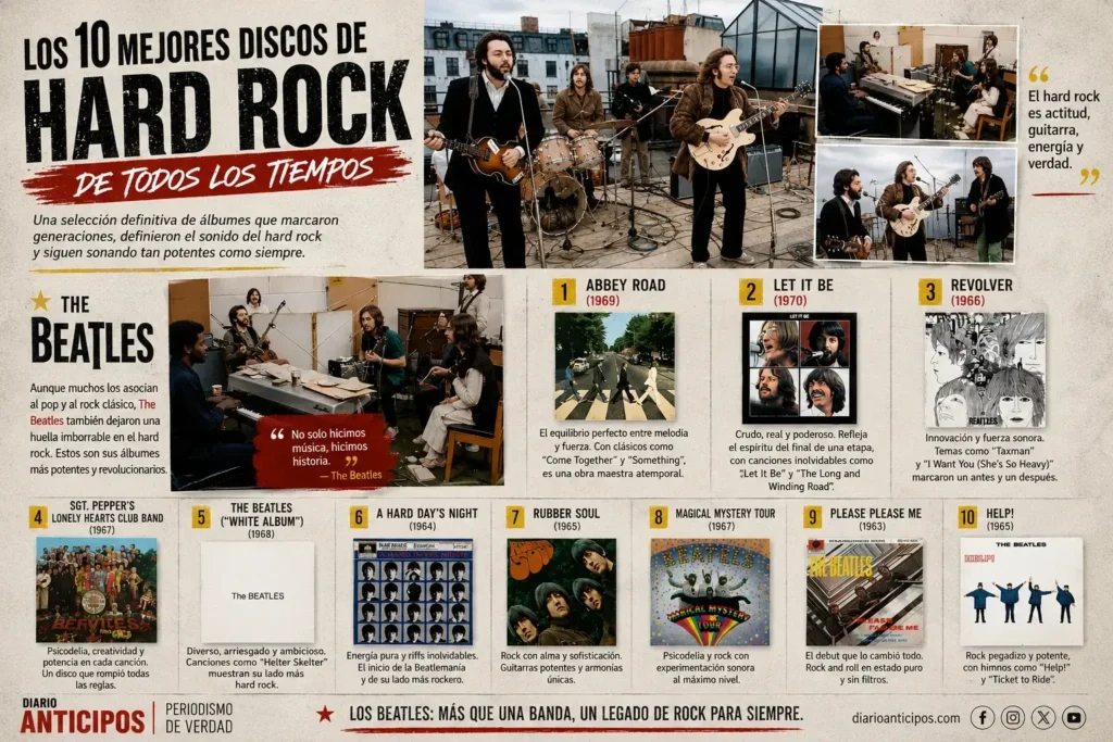 Una visualización rápida sobre la carrera de Los Beatles y ese día en que hicieron su último concierto. Ahora Los Beatles abrirán al público los míticos estudios.