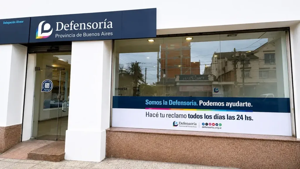 La nueva sede la Defensoría del Pueblo en Morón ubicada sobre la calle San Martín y García Silva, a cuatro cuadras de la Plaza San Martín