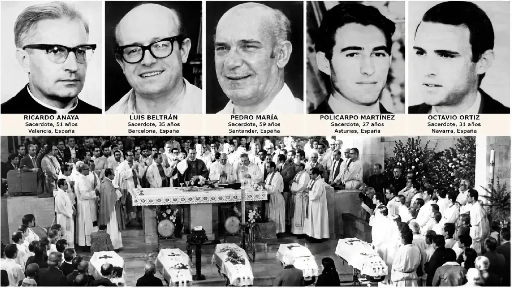 La foto original, en blanco y negro, tal como salió en los medios de la época