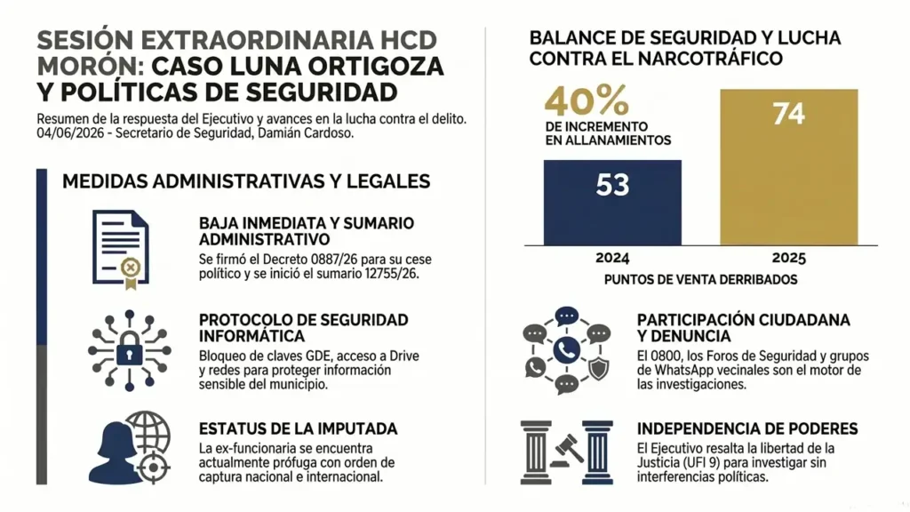 Pese a los controloes, Luna Ortigoza logró llevarla la computada municipal con información muy sensible