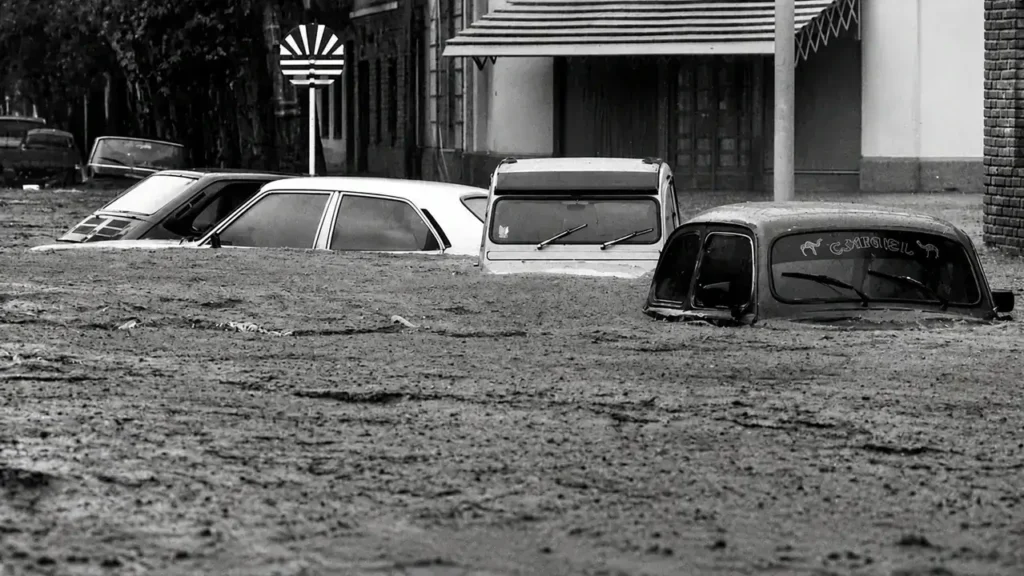 No hubo manera, autos arruinados, casas deshechas