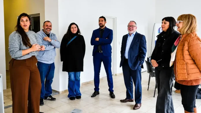 El dirigente de Nuevo Encuentro recorrió las nuevas instalaciones del organismo
