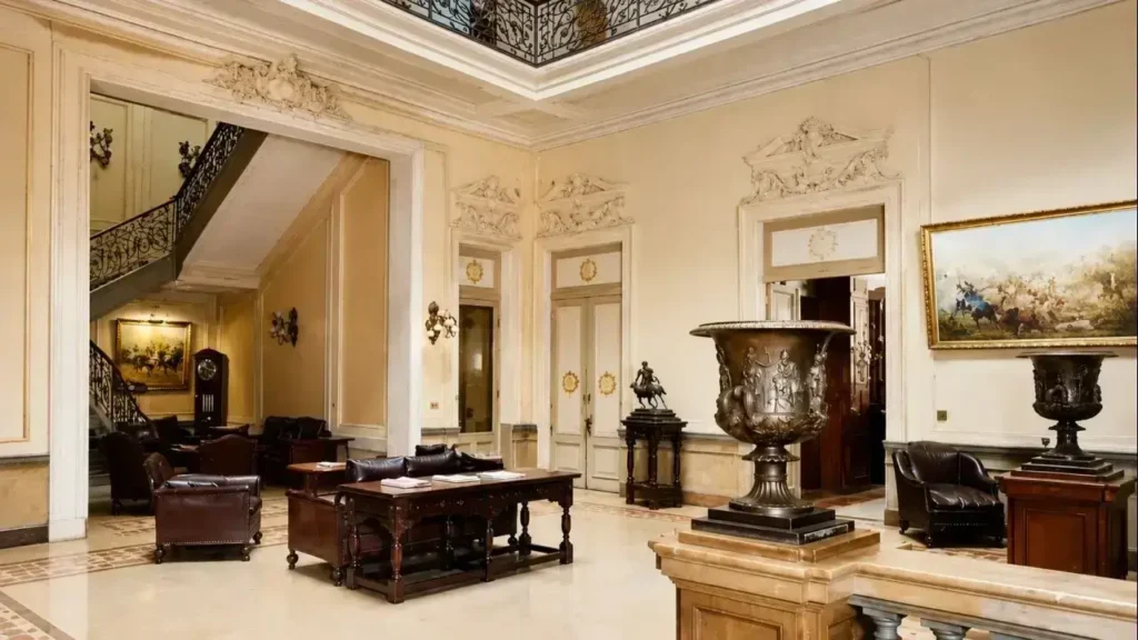La recepción al Palacio Paz impresionante en su tamaño