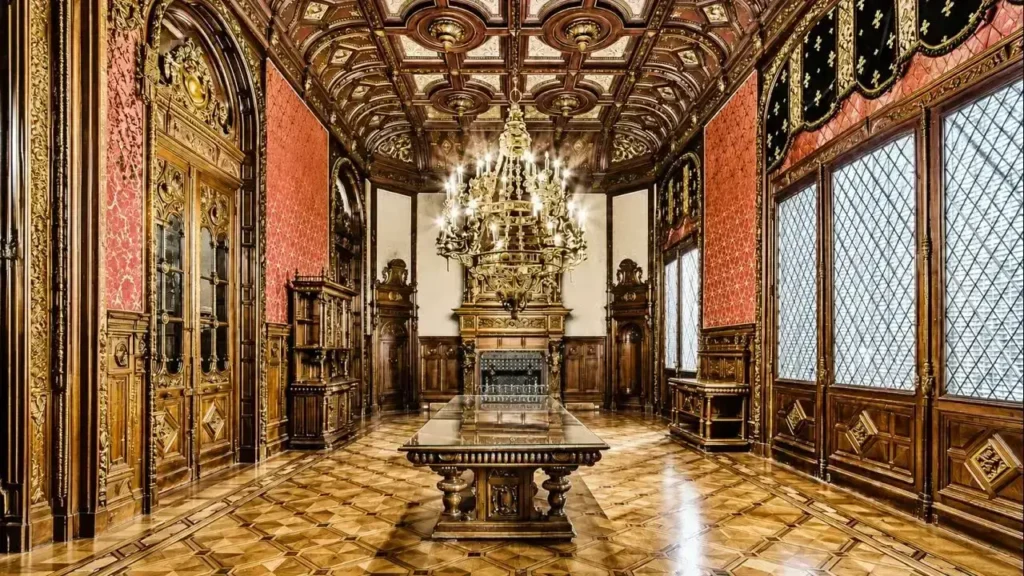 Otra vista de un gran salón en el que se reunían las familias