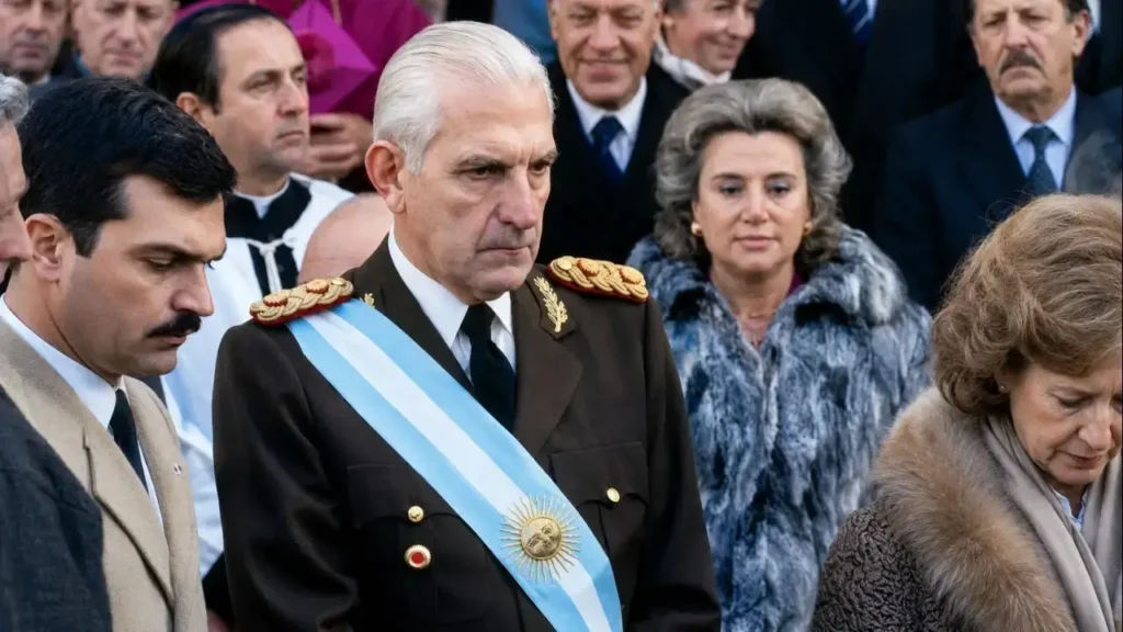 El entonces General Reynaldo Bignone fue el último Presidente de Facto de la dictadura genocida
