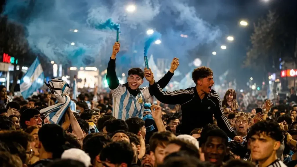 El público argentino respondió con una fiesta inolvidable tras el triunfo, celebrando sin parar una clasificación histórica a la final.