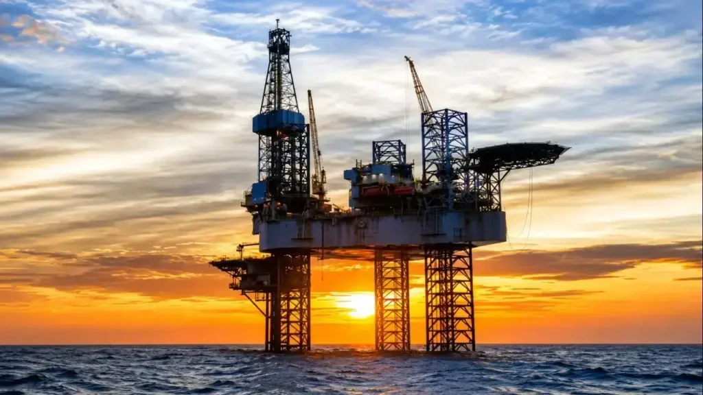 Una plataforma marítima como la que intentará ubicar la empresa multinacional