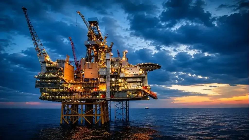 La exploración offshore se realiza mediante plataformas ubicadas a cientos de kilómetros de la costa, en áreas de alta complejidad técnica.