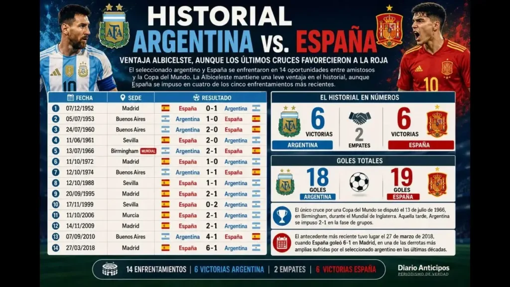 El Historial de ambos equipos. Muy parejo ante un juego similar.